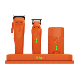 TPOB PLAY-3-PACK – Orange Edition (Clipper, Trimmer & Shaver with 3-Way Stand)