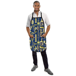 Betty Dain Gold & Blue Limited Edition Vintage Apron