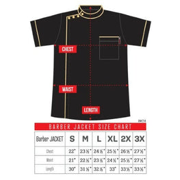 Black Ice Professional Rich Black Barber Jacket