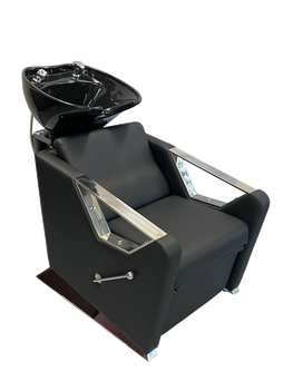 CAMELLA Shampoo Bowl + Chair Black