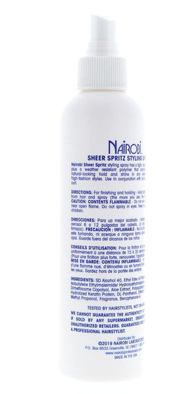 NAIROBI Sheer Spritz Shine Spray 8oz
