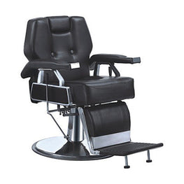 SIRUS Heavy Duty Barber Chair Black + Silver
